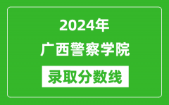 广西警察学院录取分数线2024年是多少分(附各省录取最低分)