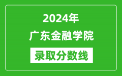 广东金融学院录取分数线2024年是多少分(附各省录取最低分)