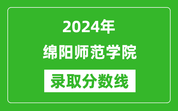 绵阳师范学院录取分数线2024年是多少分(附各省录取最低分)