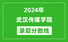 武汉传媒学院录取分数线2024年是多少分(附各省录取最低分)