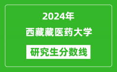 2024年西藏藏医药大学研究生分数线一览表（含2023年历年）