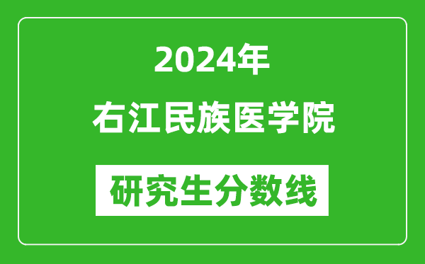 2024年右江民族医学院研究生分数线一览表（含2023年历年）