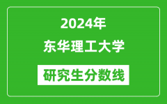 2024年东华理工大学研究生分数线一览表（含2023年历年）