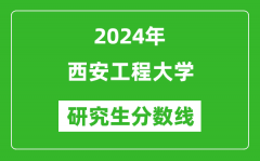 2024年西安工程大学研究生分数线一览表（含2023年历年）