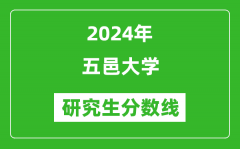 2024年五邑大学研究生分数线一览表（含2023年历年）