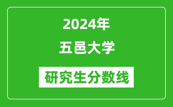 2024年五邑大学研究生分数线一览表（含2023年历年）