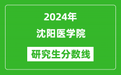 2024年沈阳医学院研究生分数线一览表（含2023年历年）