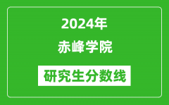 2024年赤峰学院研究生分数线一览表（含2023年历年）