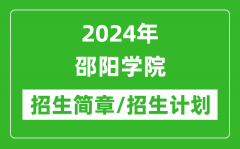 2024年邵阳学院研究生招生简章及各专业招生计划人数