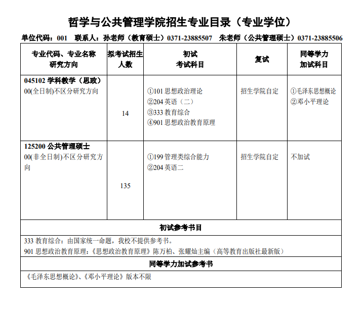 2024年河南大学研究生招生简章及各专业招生计划人数