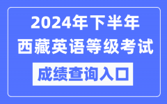 2024年下半年西藏英语等级考试成绩查询入口（https://pets.neea.edu.cn/）