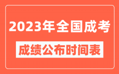 <b>2023年全国成考成绩公布时间表_各地成考分数多久能出来?</b>