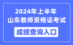 2024年上半年山东教师资格证考试成绩查询入口（https://ntce.neea.edu.cn/）