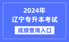 2024年辽宁专升本考试成绩查询入口（https://www.lnzsks.com/）