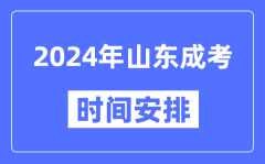 2024年山东成考时间安排具体时间表