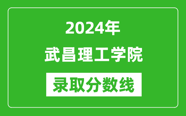 武昌理工学院录取分数线2024年是多少分(附各省录取最低分)