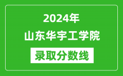 山东华宇工学院录取分数线2024年是多少分(附各省录取最低分)