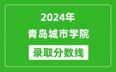 青岛城市学院录取分数线2024年是多少分(附各省录取最低分)