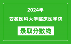 安徽医科大学临床医学院录取分数线2024年是多少分(附各省录取最低分)