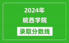 皖西学院录取分数线2024年是多少分(附各省录取最低分)