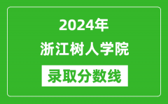 浙江树人学院录取分数线2024年是多少分(附各省录取最低分)