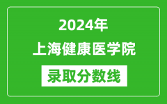 上海健康医学院录取分数线2024年是多少分(附各省录取最低分)