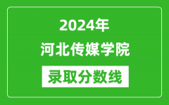 河北传媒学院录取分数线2024年是多少分(附各省录取最低分)