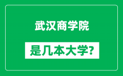 武汉商学院是几本大学_武汉商学院是一本还是二本？