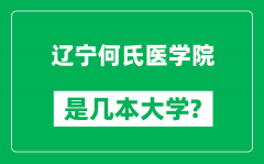 辽宁何氏医学院是几本大学_辽宁何氏医学院是一本还是二本？