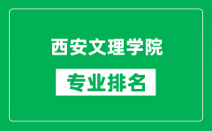 西安文理学院专业排名一览表_西安文理学院哪些专业比较好