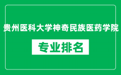 贵州医科大学神奇民族医药学院专业排名一览表_哪些专业比较好