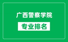 广西警察学院专业排名一览表_广西警察学院哪些专业比较好