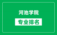 河池学院专业排名一览表_河池学院哪些专业比较好