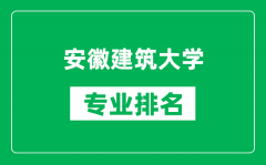 安徽建筑大学专业排名一览表_安徽建筑大学哪些专业比较好