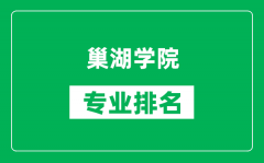 巢湖学院专业排名一览表_巢湖学院哪些专业比较好