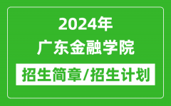 2024年广东金融学院研究生招生简章及各专业招生计划人数