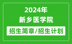 2024年新乡医学院研究生招生简章及各专业招生计划人数