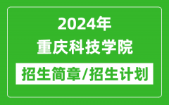 2024年重庆科技学院研究生招生简章及各专业招生计划人数