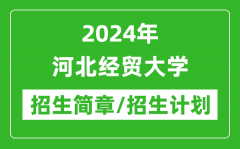 2024年河北经贸大学研究生招生简章及各专业招生计划人数