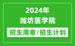 2024年潍坊医学院研究生招生简章及各专业招生计划人数