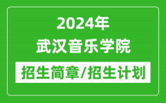 2024年武汉音乐学院研究生招生简章及各专业招生计划人数