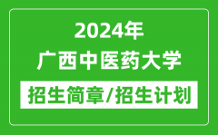 2024年广西中医药大学研究生招生简章及各专业招生计划人数