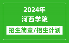 2024年河西学院研究生招生简章及各专业招生计划人数