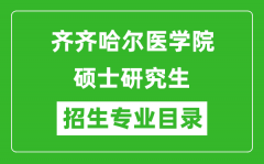 齐齐哈尔医学院2024硕士研究生招生专业目录及考试科目