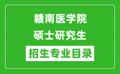 赣南医学院2024硕士研究生招生专业目录及考试科目