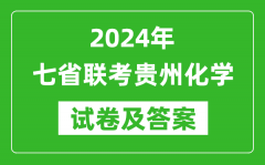 新高考2024年七省联考贵州化学试卷及答案解析