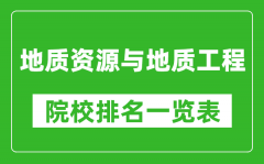 地质资源与地质工程专业考研院校排名一览表