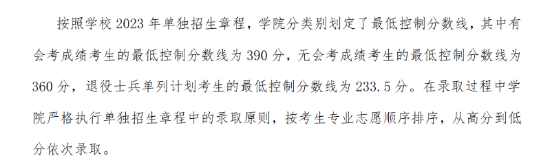 2024年河南交通职业技术学院单招录取分数线