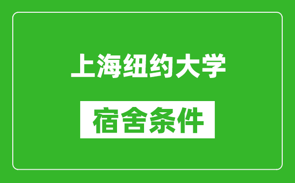 上海纽约大学宿舍条件怎么样,有空调吗?