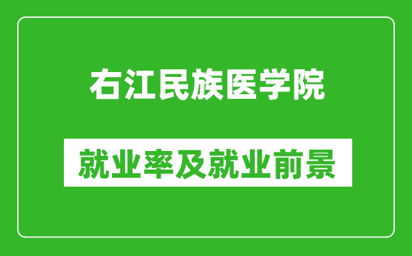 右江民族医学院就业率怎么样,就业前景好吗？